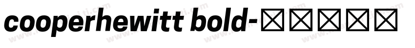 cooperhewitt bold字体转换